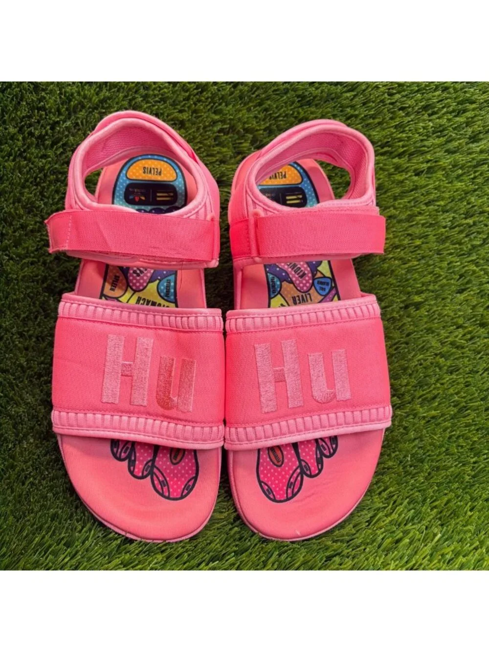 Adidas x Pharrell Williams Adilette 2.0 Mens Size 10 Pink Beach Outdoor Sandals